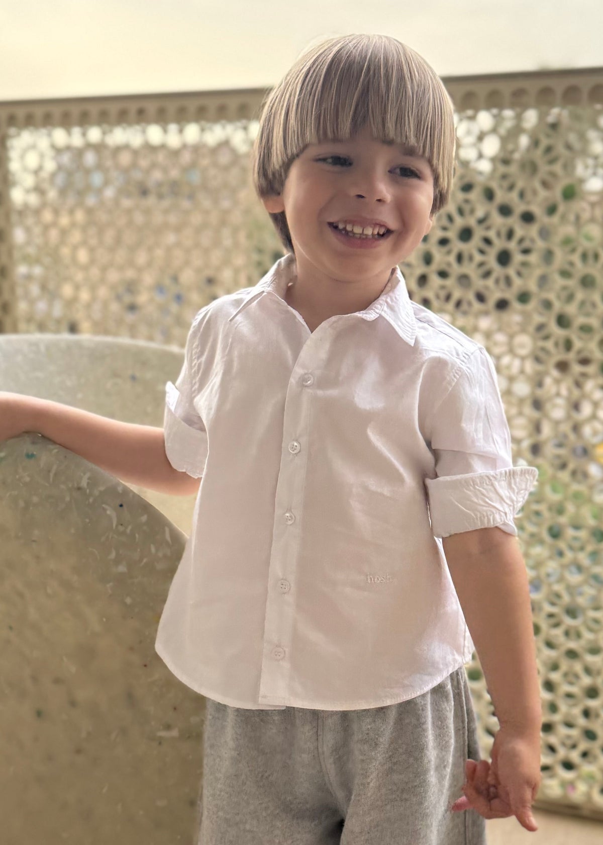 Button-up Shirt - White