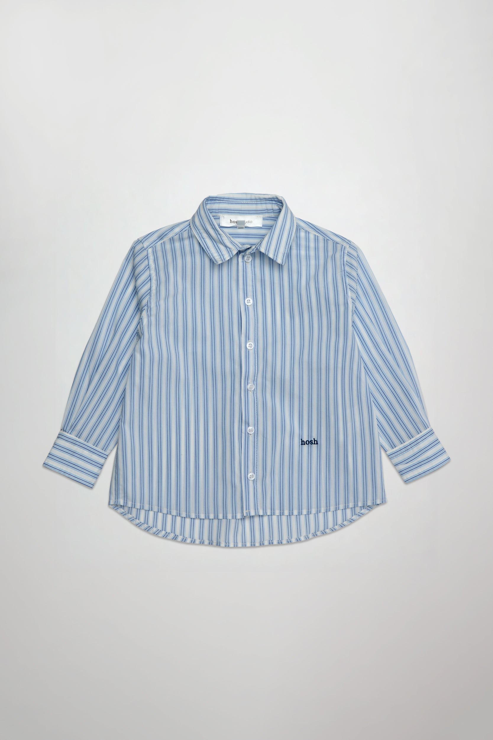 Button-up Shirt - Blue Stripes